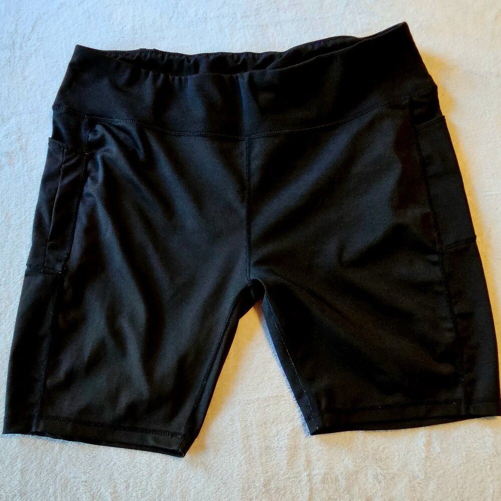 Adrienne Vittadini Black Swim Shorts. Size 3X.